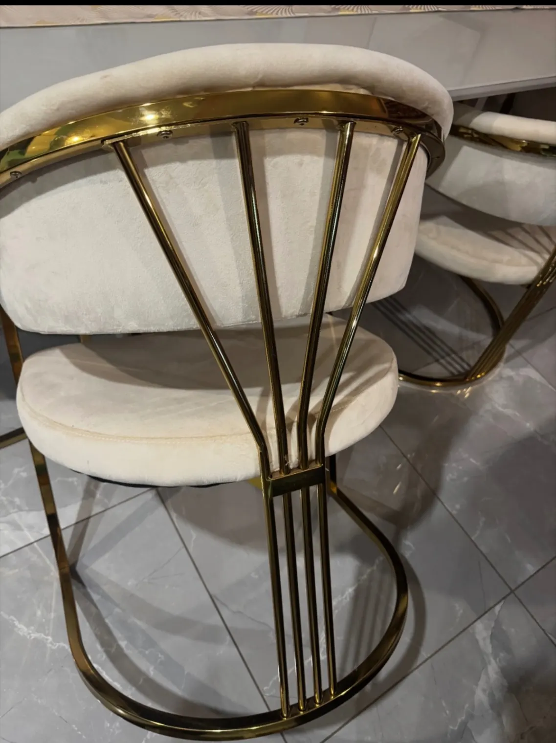 Photo 2/3 — Photo de l'annonce : 6 chaises en velours — Mamoudzou (Maison)