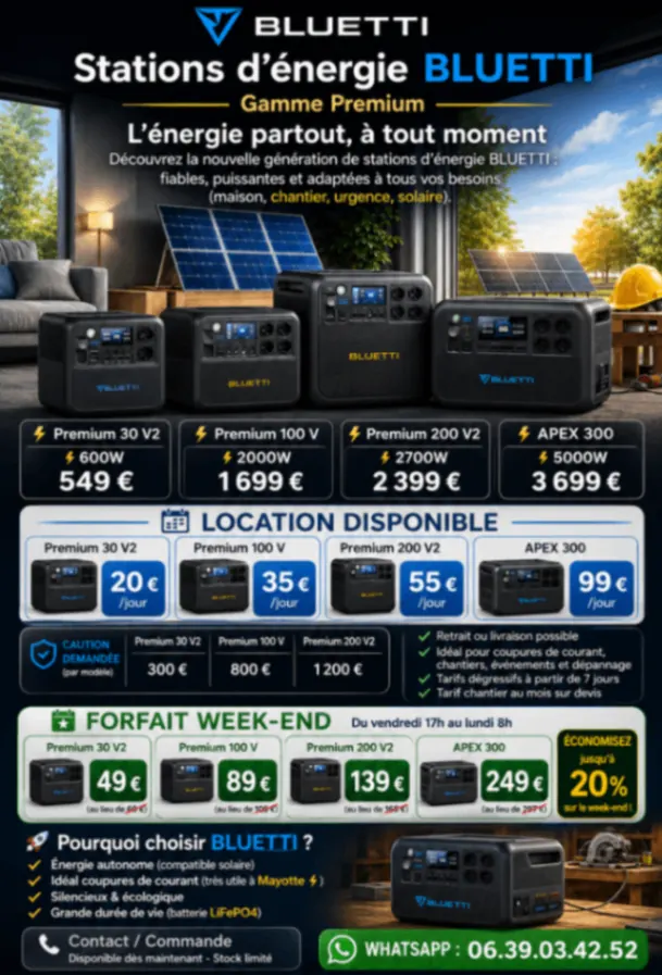 Photo 3/3 — Photo de l'annonce : Plusieurs modèles de générateurs solaires — Chirongui (Multimédia)
